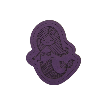 artificial leather label "Mermaid"