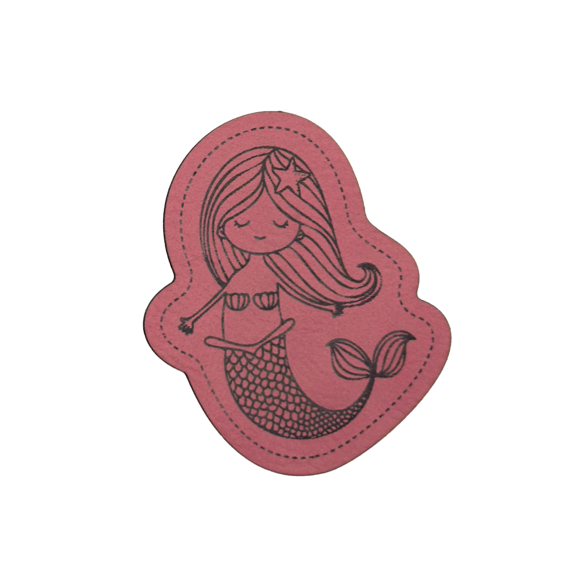 artificial leather label "Mermaid"