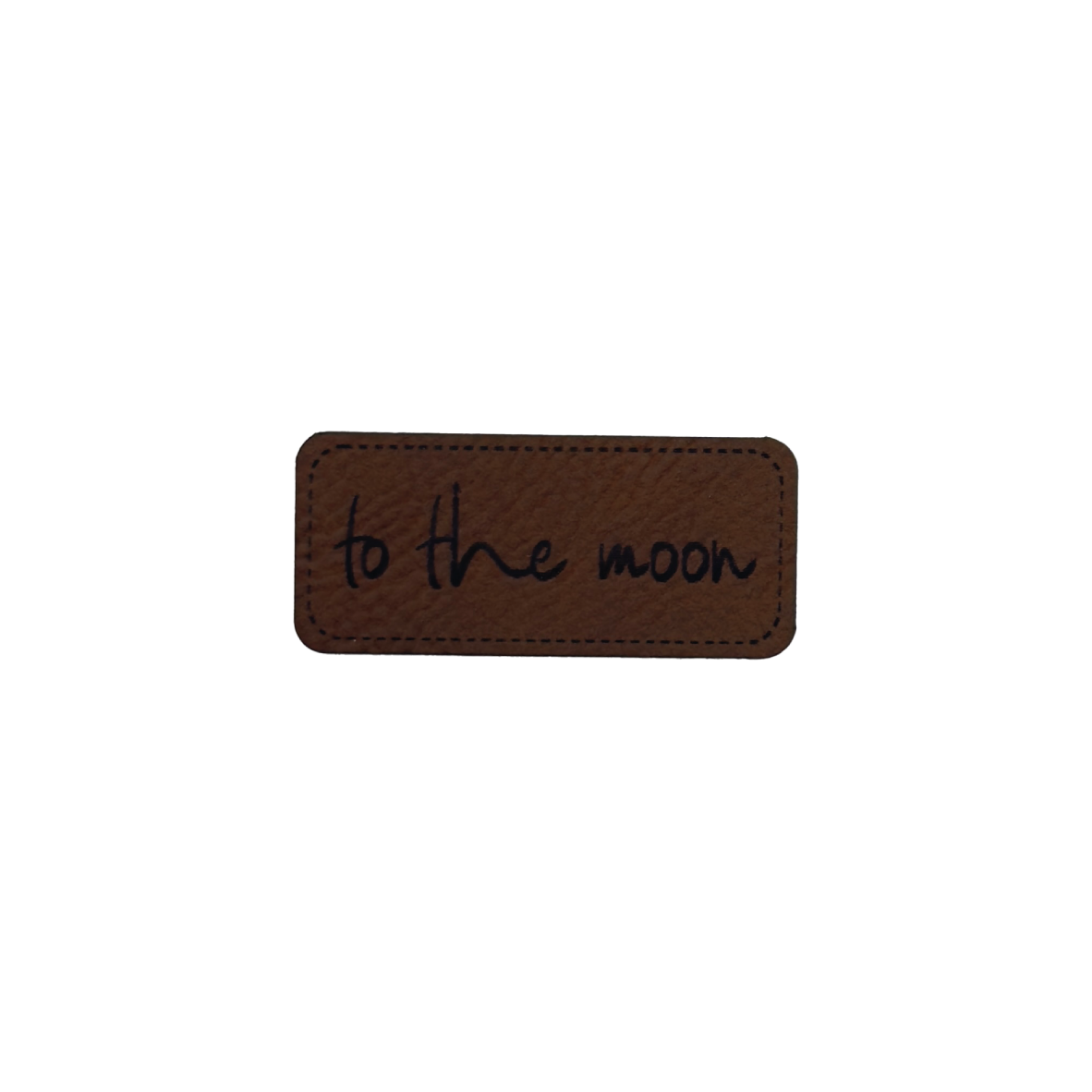 Kunstlederlabel "to the moon"