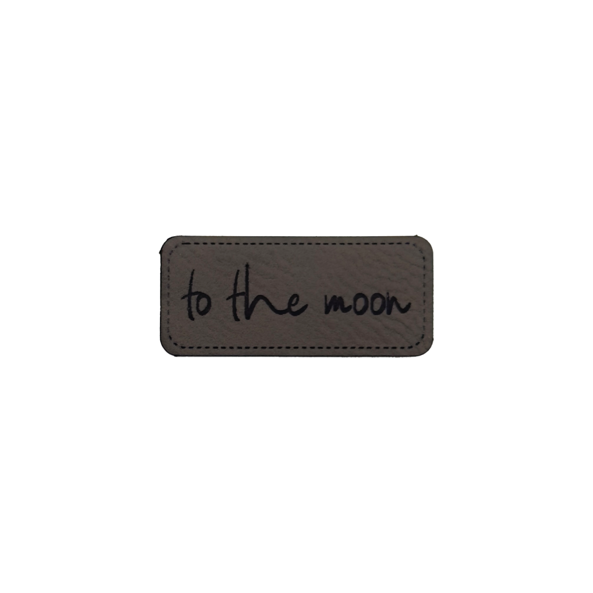 Kunstlederlabel "to the moon"