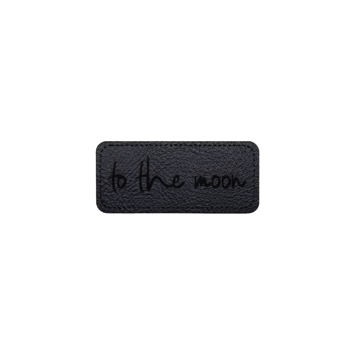 Kunstlederlabel "to the moon"