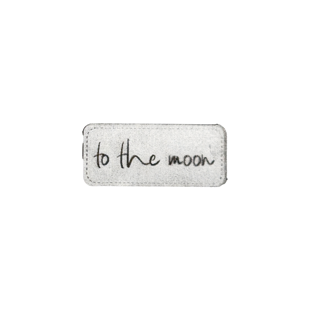 Kunstlederlabel "to the moon"