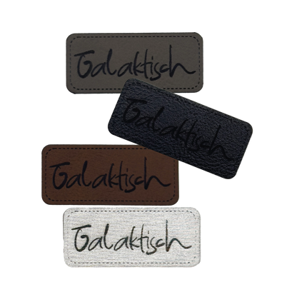 Kunstlederlabel "galaktisch"