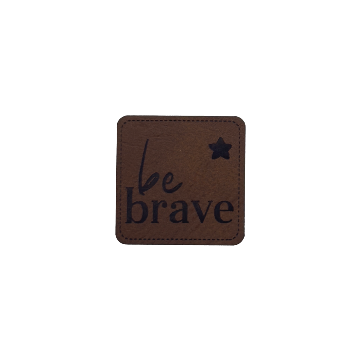 Kunstlederlabel "be brave"