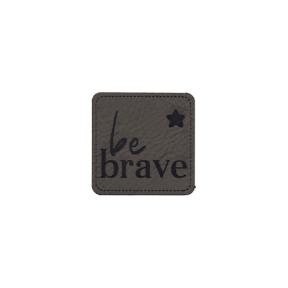 Kunstlederlabel "be brave"