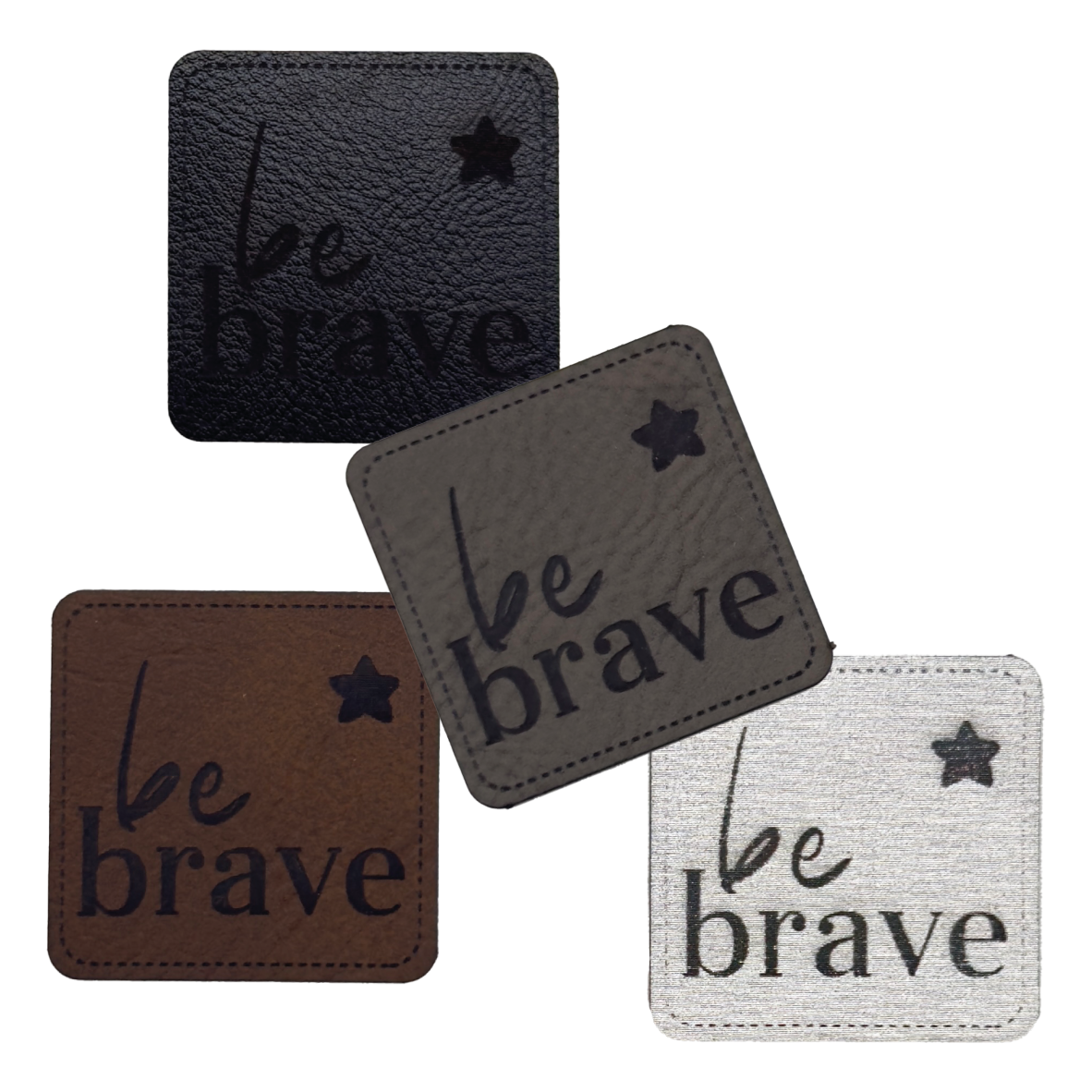 Kunstlederlabel "be brave"