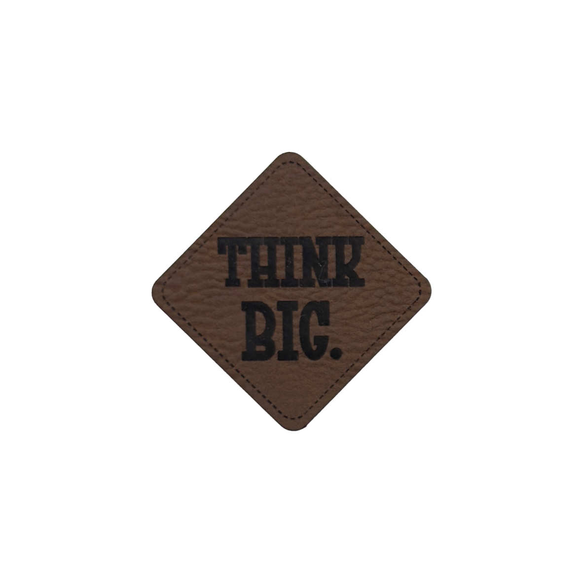 Kunstlederlabel "Think big"