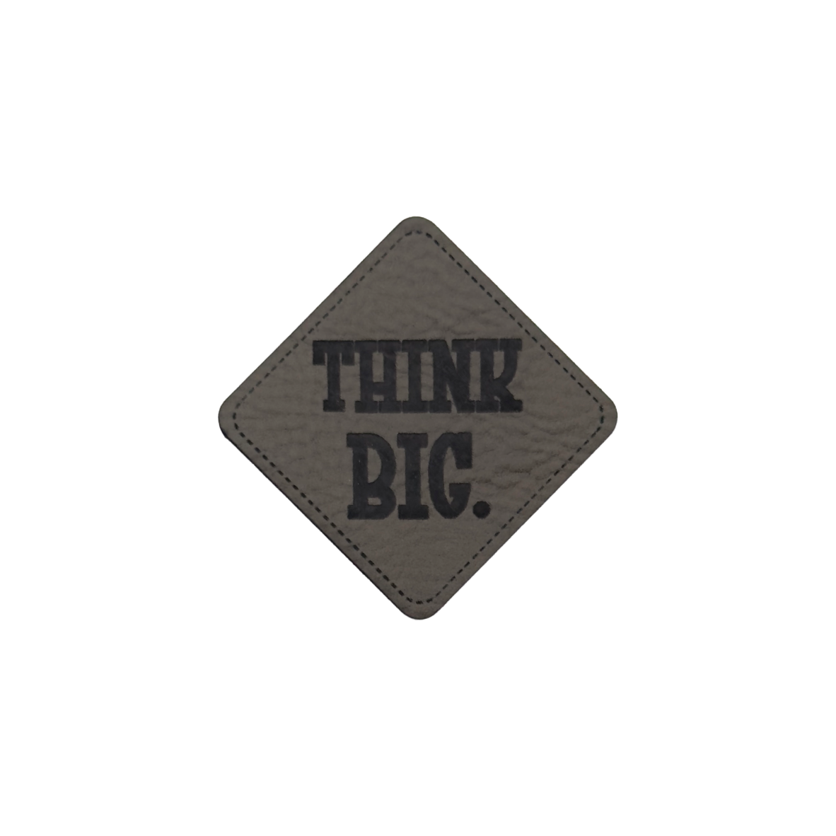 Kunstlederlabel "Think big"