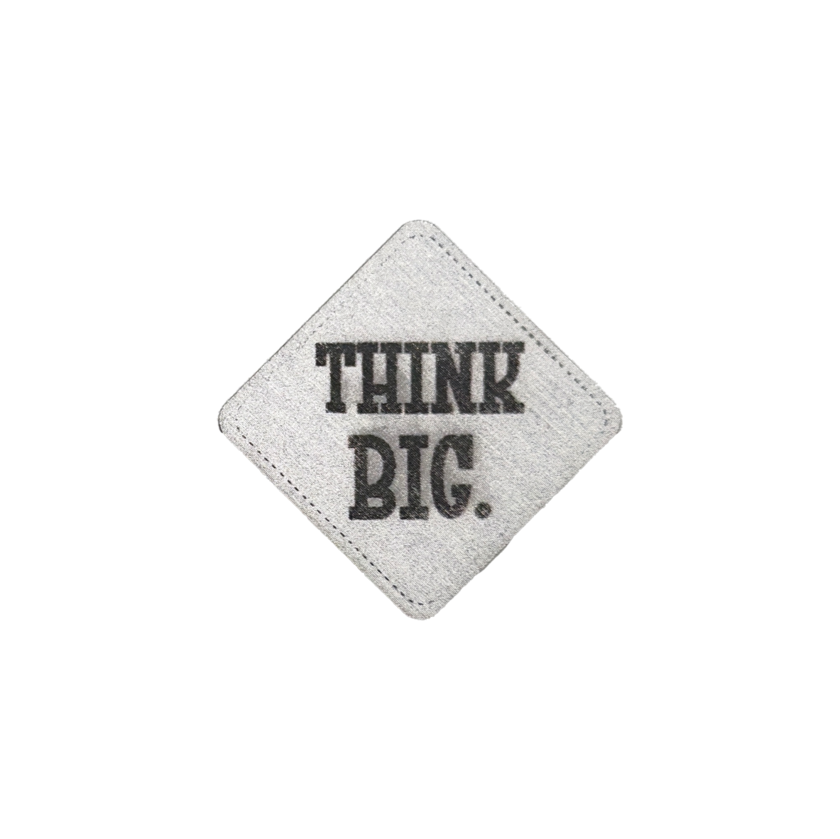 Kunstlederlabel "Think big"