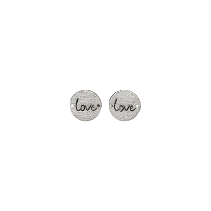 2 Mini-Kunstlederlabel "love"