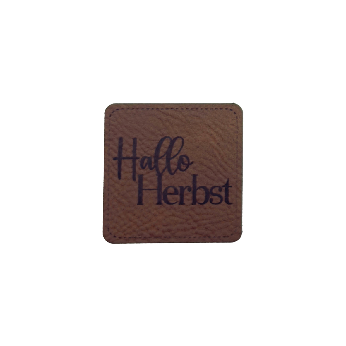 Kunstlederlabel "Hallo Herbst"