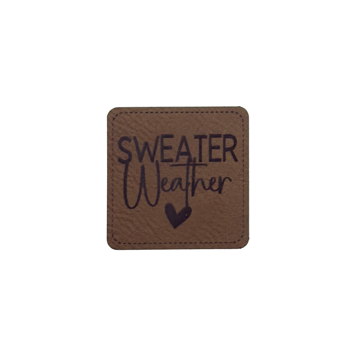 Kunstlederlabel "Sweater Weather"