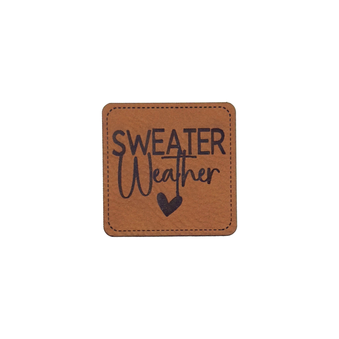 Kunstlederlabel "Sweater Weather"