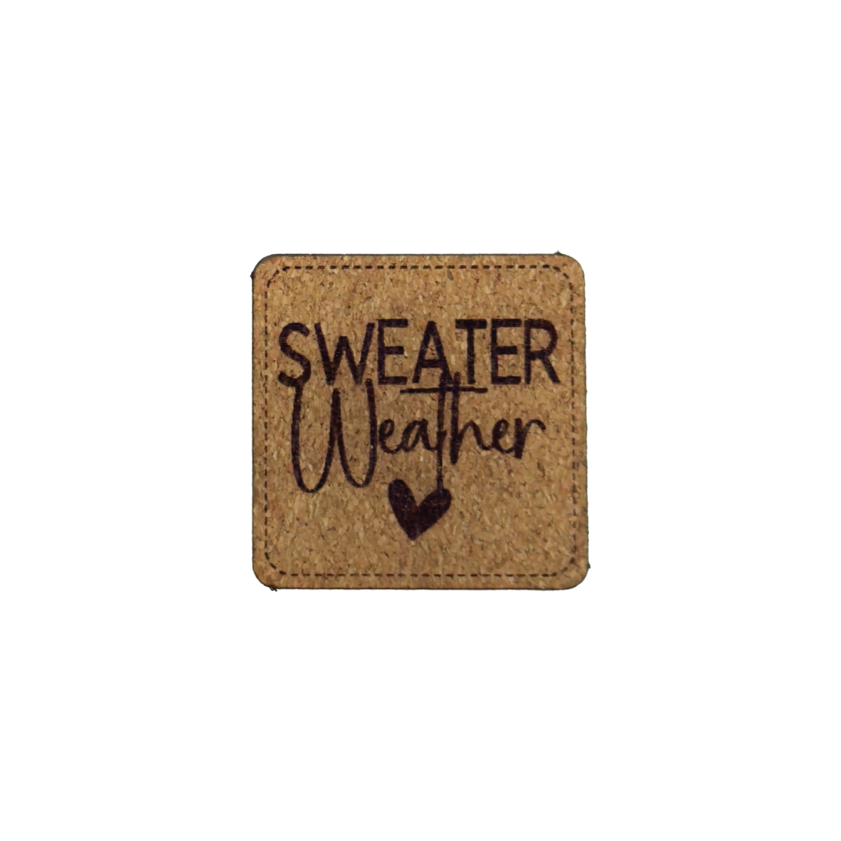 Kunstlederlabel "Sweater Weather"