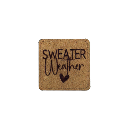 Kunstlederlabel "Sweater Weather"