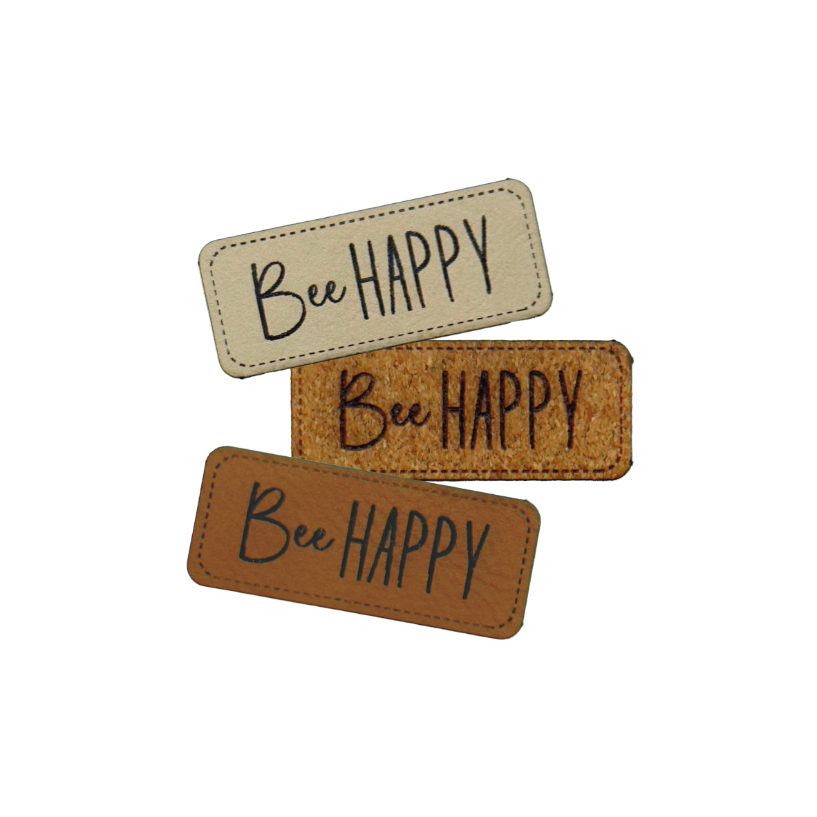 Kunstlederlabel "BeHappy"