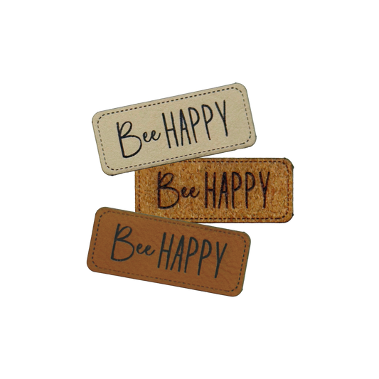 Kunstlederlabel "BeHappy"