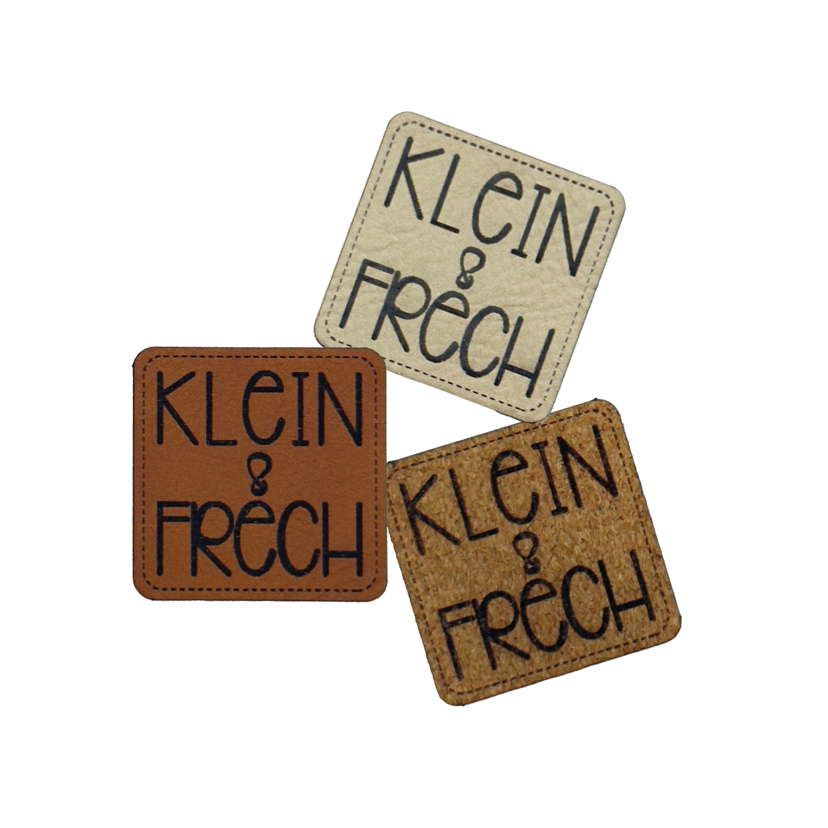 Kunstlederlabel "Klein und Frech"