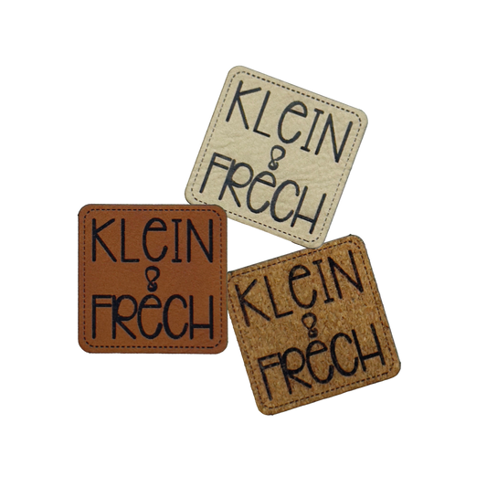 Kunstlederlabel "Klein und Frech"