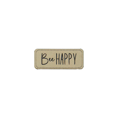 Kunstlederlabel "BeHappy"