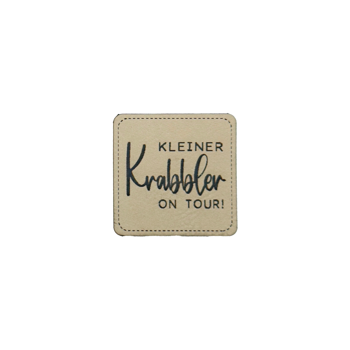 Kunstlederlabel "Kleiner Krabbler"