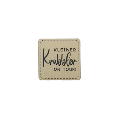 Kunstlederlabel "Kleiner Krabbler"