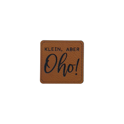 Kunstlederlabel "Klein aber Oho"