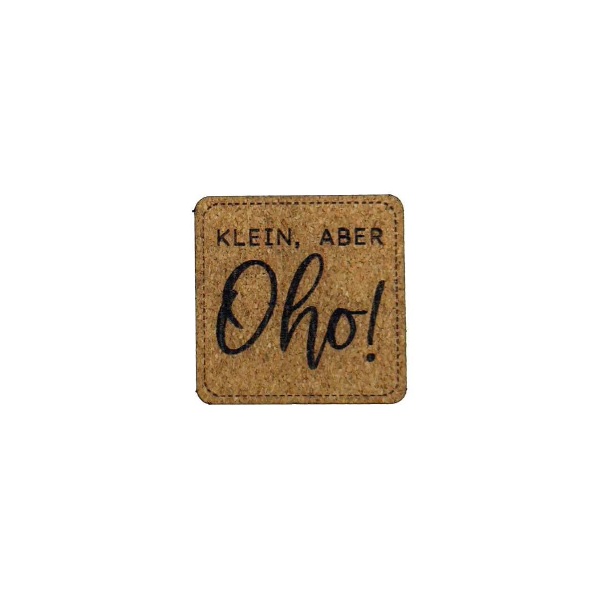 Kunstlederlabel "Klein aber Oho"