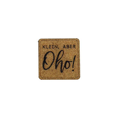 Kunstlederlabel "Klein aber Oho"