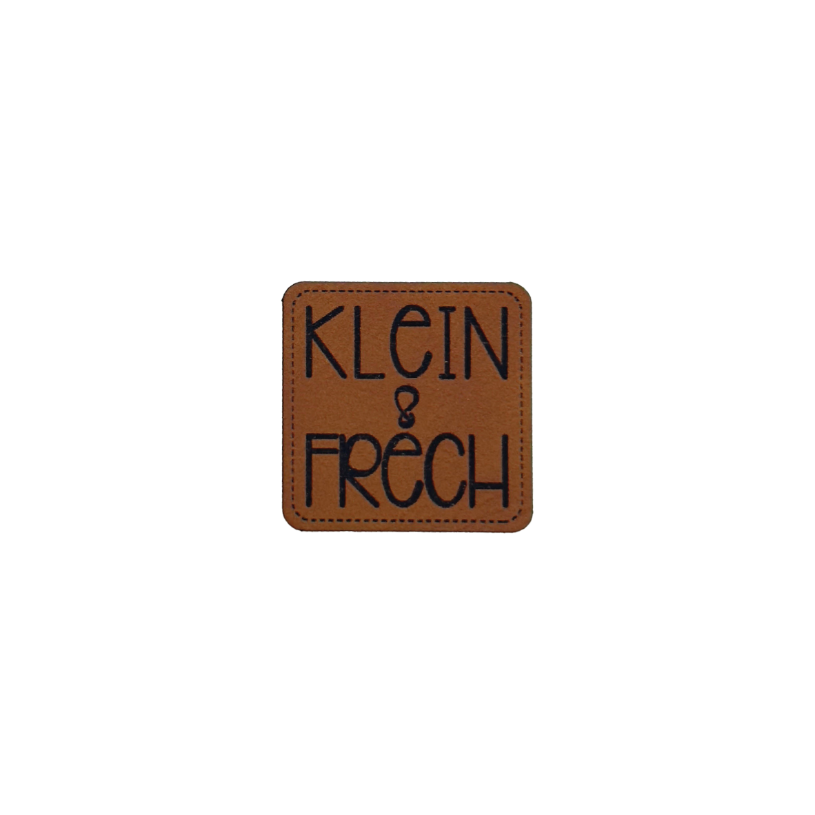 Kunstlederlabel "Klein und Frech"