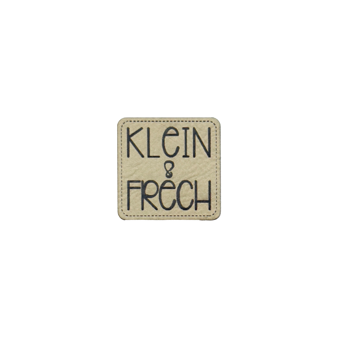 Kunstlederlabel "Klein und Frech"