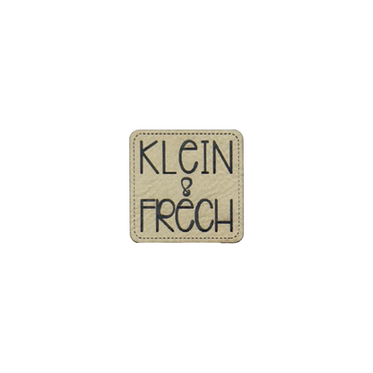 Kunstlederlabel "Klein und Frech"