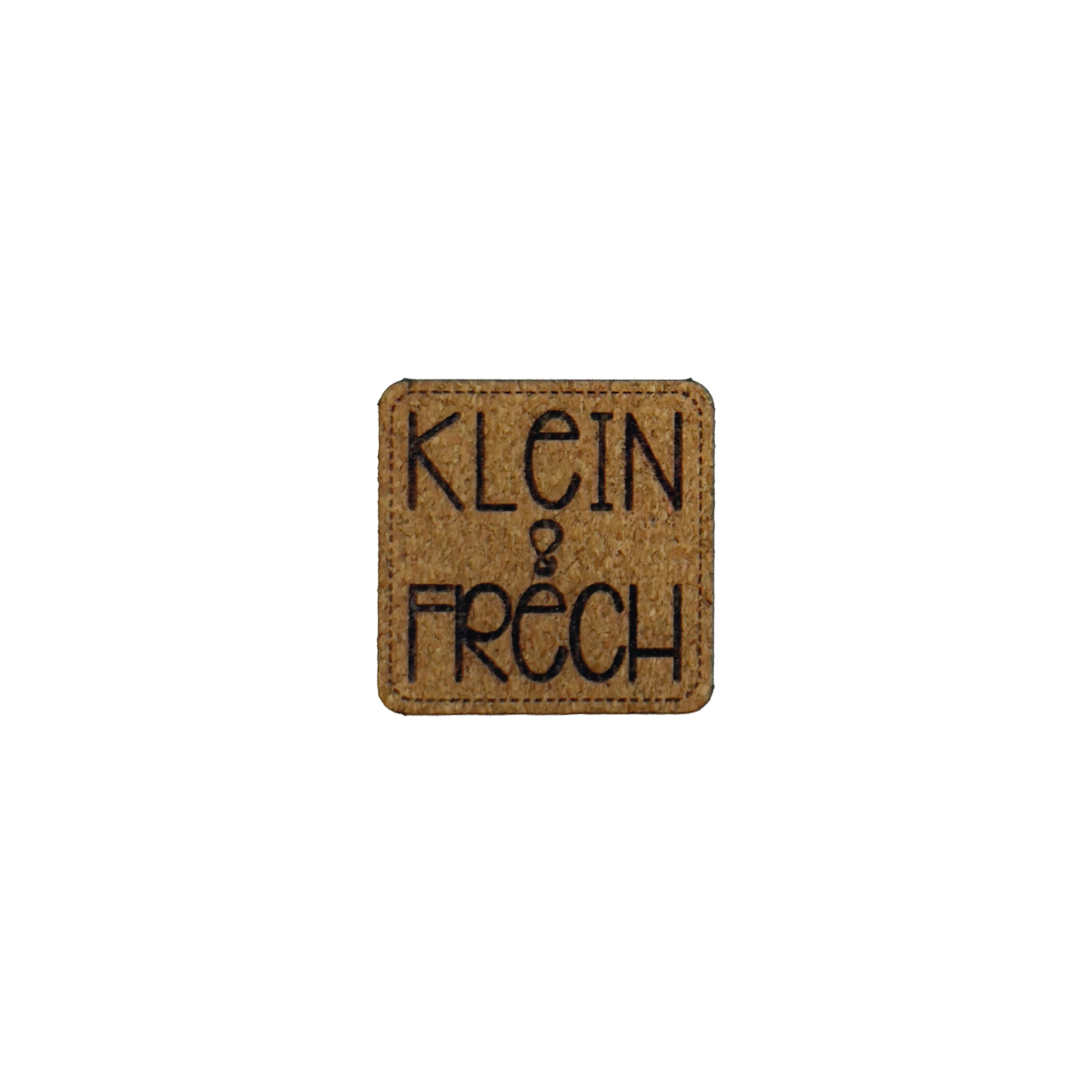 Kunstlederlabel "Klein und Frech"