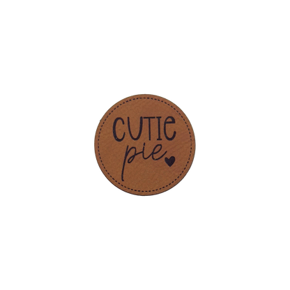 Kunstlederlabel "Cutie Pie"