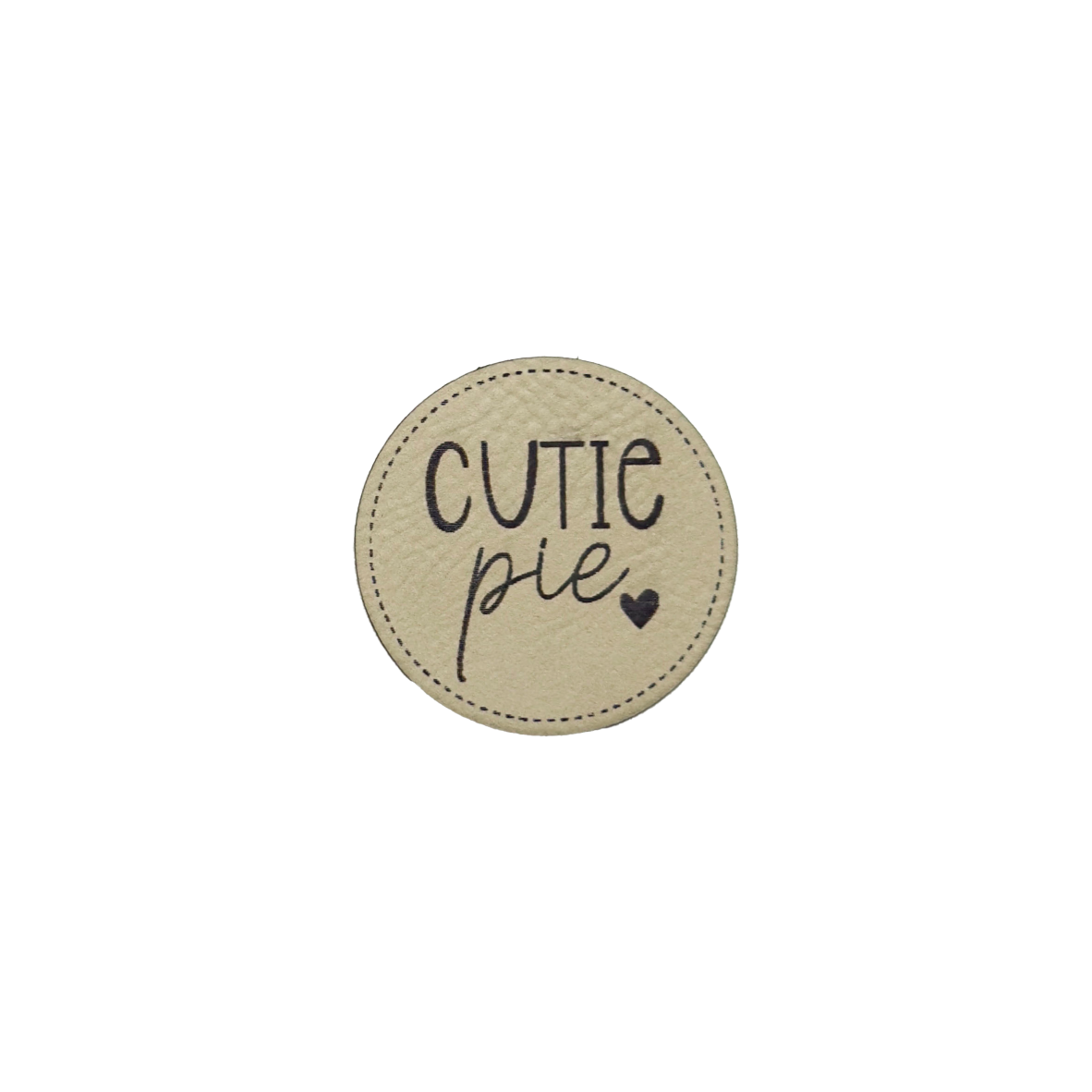 Kunstlederlabel "Cutie Pie"