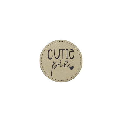 Kunstlederlabel "Cutie Pie"