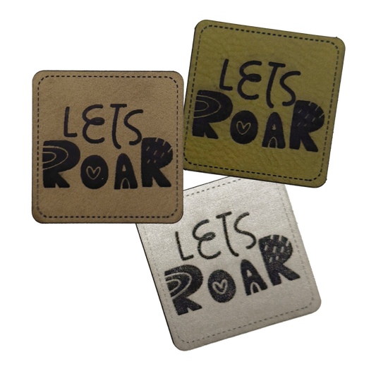 Kunstlederlabel "Let's Roarr"