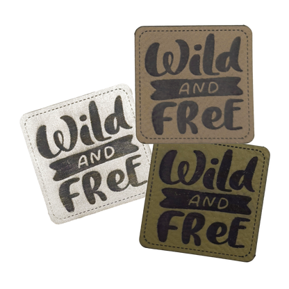 Kunstlederlabel "Wild and Free"