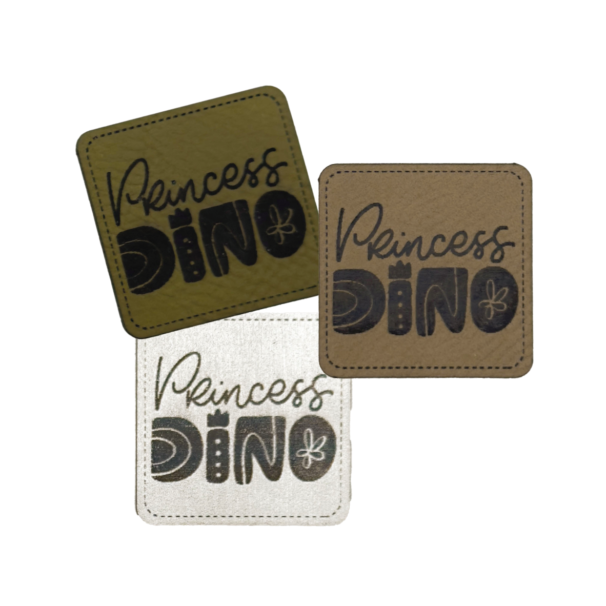 Kunstlederlabel "Princess Dino"