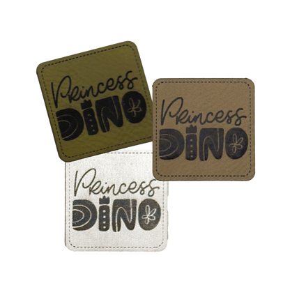 Kunstlederlabel "Princess Dino"