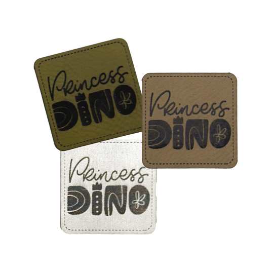 Kunstlederlabel "Princess Dino"