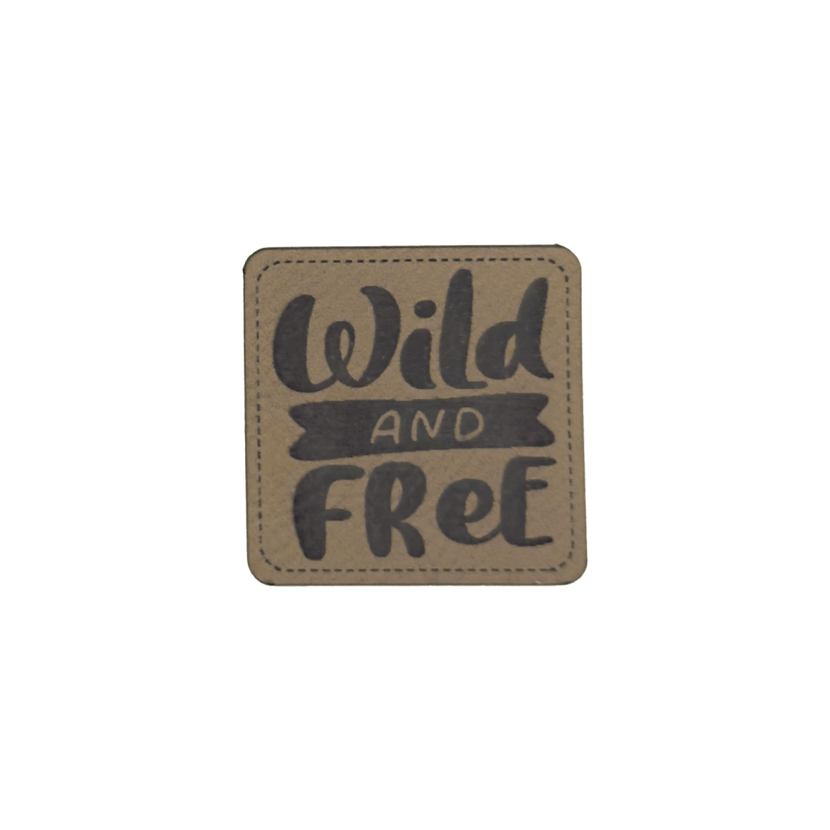 Kunstlederlabel "Wild and Free"