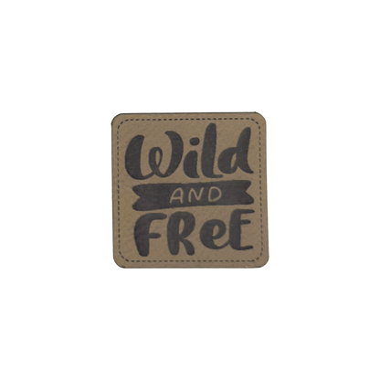 Kunstlederlabel "Wild and Free"