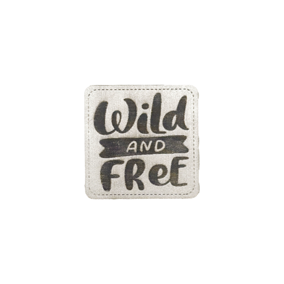 Kunstlederlabel "Wild and Free"