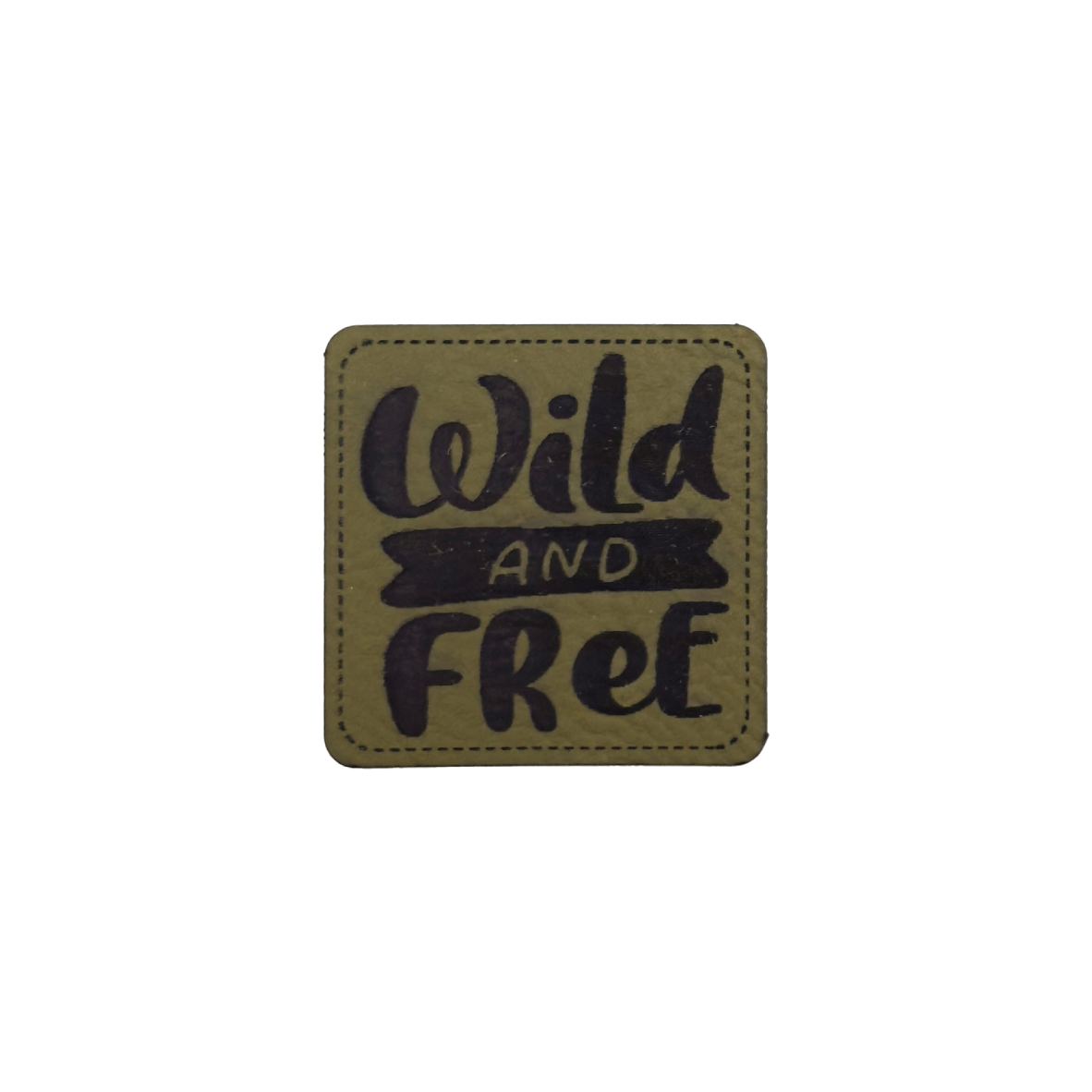 Kunstlederlabel "Wild and Free"