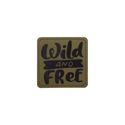 Kunstlederlabel "Wild and Free"