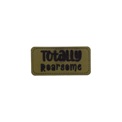 Kunstlederlabel "Totally Roarsome"