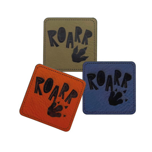 Kunstlederlabel "Roarr"