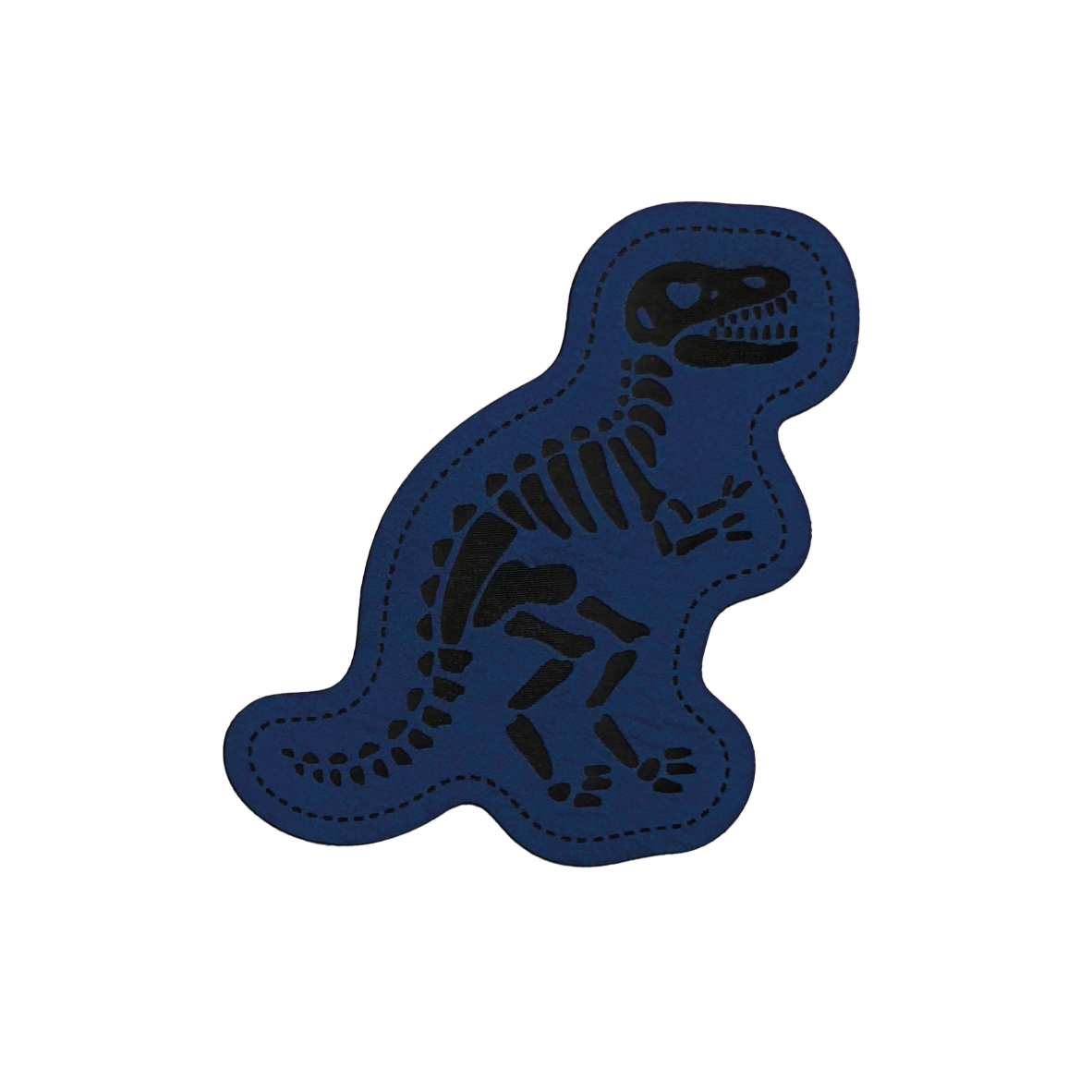 Faux leather label “Dino skeleton TRex”