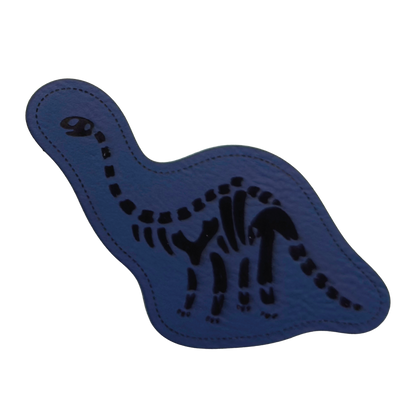 artificial leather label "Dino Skeleton Brachiosaurus"